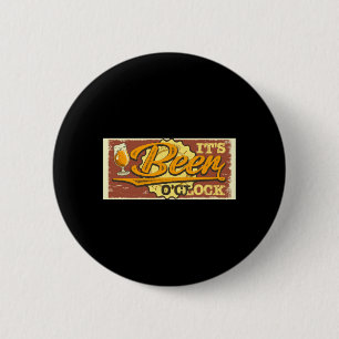 It's Beer O'Clock 6 Cm Round Badge