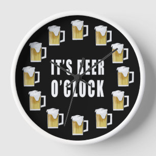 It's Beer O'clock - Funny Clock Design