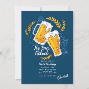 It's Beer O'Clock Invitation