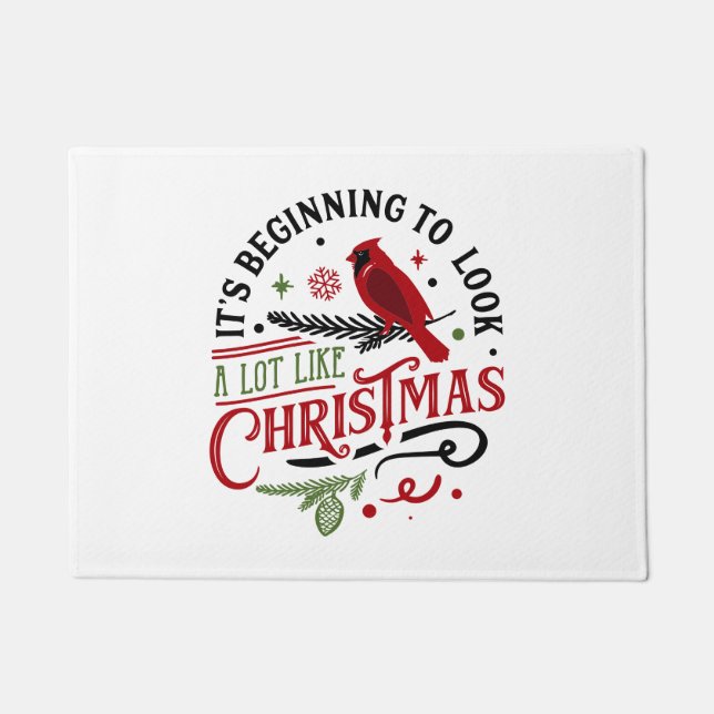 It's Beginning To Look A Lot Like Christmas Doormat (Front)
