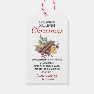 It's Beginning to Smell Like Christmas Potpourri  Gift Tags