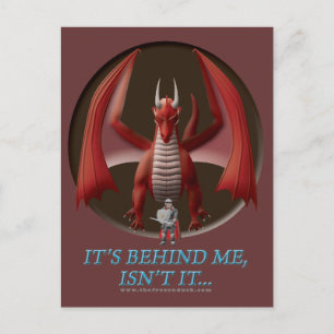 It's Behind Me Postcard