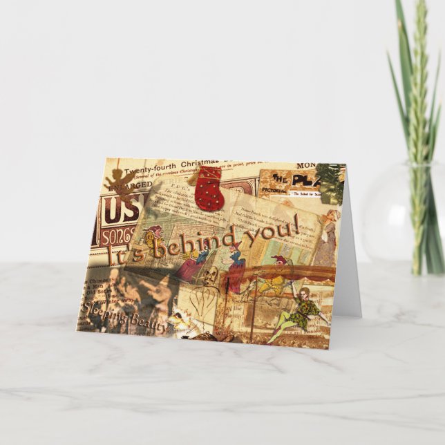 It's Behind You! Holiday Card (Front)