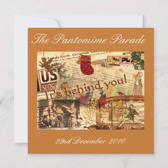 It's Behind You! Invitation (Front)