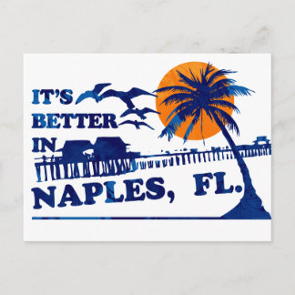 It's Better In Naples, FL. Postcard