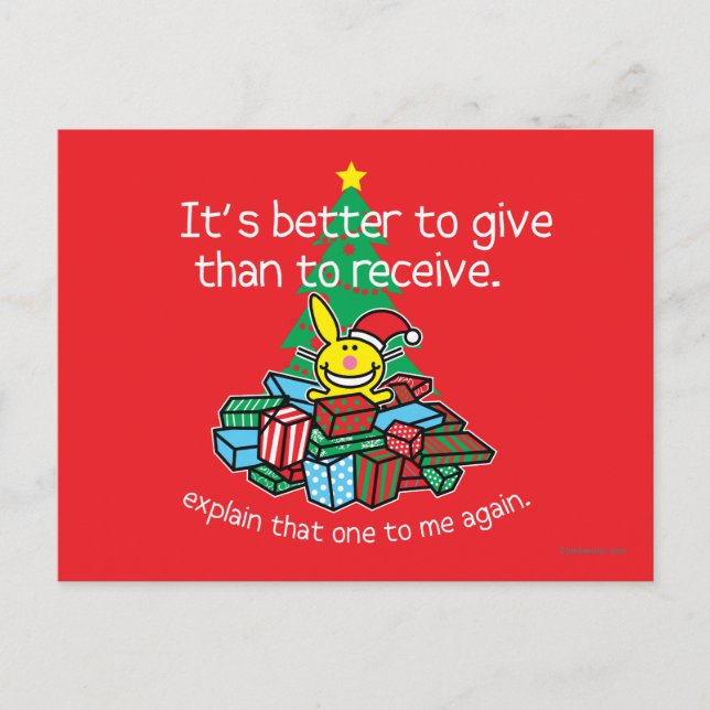 It's Better To Give Postcard (Front)