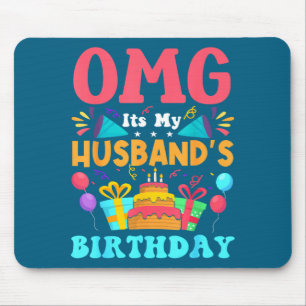 It's Birthday Husband Gift Family Artwork Mouse Pad