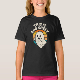 It's Boo Sheet Halloween Retro Vintage Ghost   T-S T-Shirt