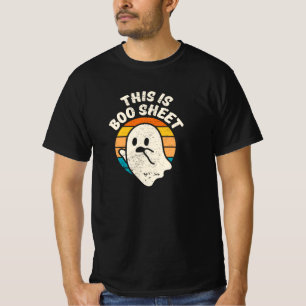 It's Boo Sheet Halloween Retro Vintage Ghost T-Sh T-Shirt