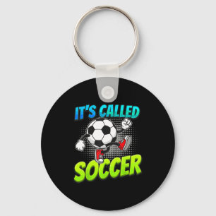 Its Called Soccer Funny Cartoon Ball Graffiti Styl Key Ring