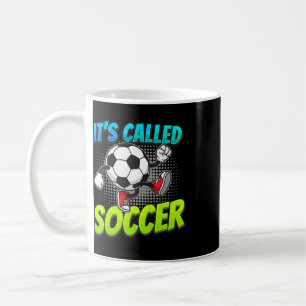 It's Called Soccer Funny Cartoon Ll Graffiti Style Coffee Mug
