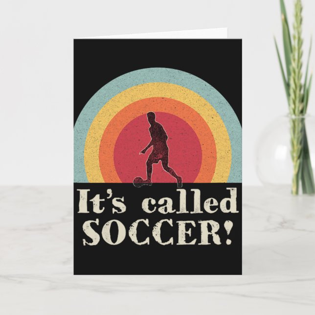 It's Called Soccer Funny Footll  Card (Front)