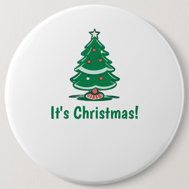 It's Christmas button (Front)