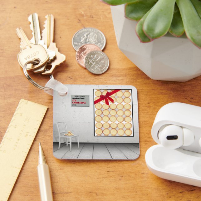 'It's Christmas' by Jessica Claus Key Ring (Desk)