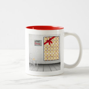 'It's Christmas' by Jessica Claus Two-Tone Coffee Mug