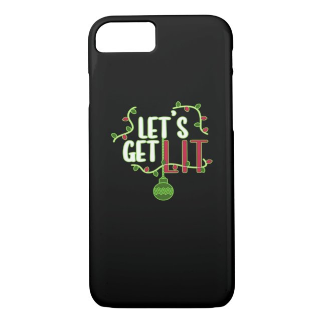 It's Christmas - Let's Get Lit Classic Case-Mate iPhone Case (Back)