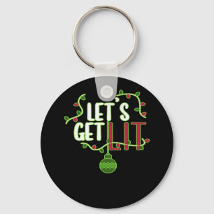 It's Christmas - Let's Get Lit Classic Key Ring