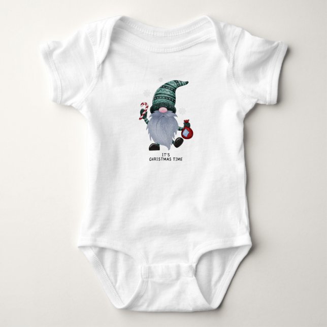 It's Christmas time Baby Bodysuit (Front)
