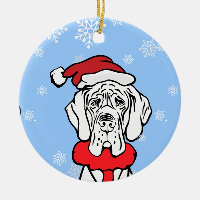 It's Christmas Time Ceramic Ornament (Front)