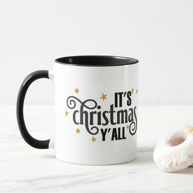 It's Christmas Y'all Mug (With Donut)