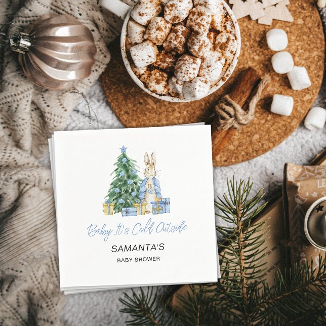 It's Cold Outside Baby Napkin (Creator Uploaded)