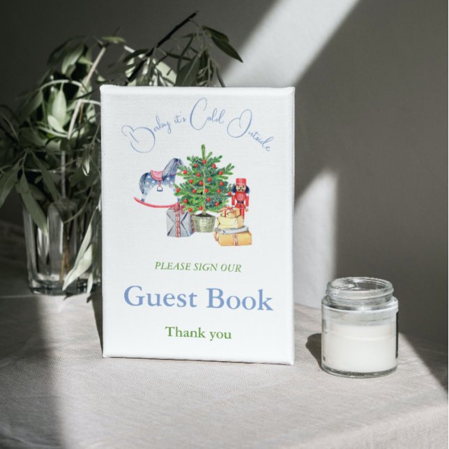 It's Cold Outside Christmas Baby Shower Guest Book (Creator Uploaded)