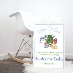 It's Cold Outside Christmas Books for Baby Shower Poster