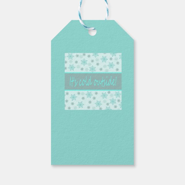 it's cold outside... gift tags (Back)