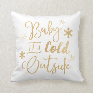 It's Cold Outside Holiday Pillow