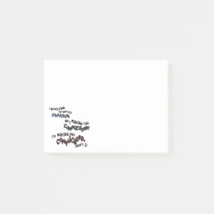 It's Complicated funny overthink everything Post-it Notes