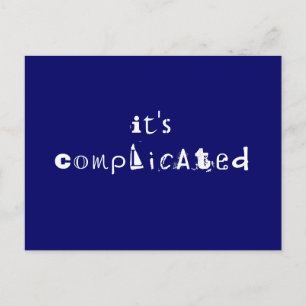 Its Complicated Postcard