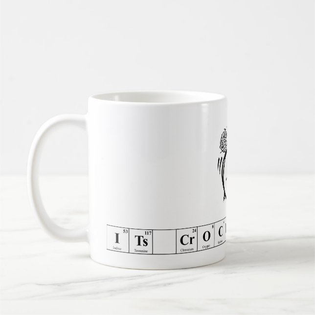 It's Crochet O'Clock Elements Coffee Mug (Left)