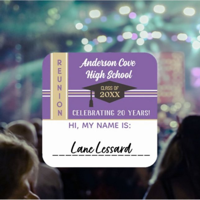 It's Customised! Class Reunion Name tag Sticker (Creator Uploaded)