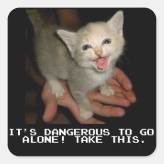 It's Dangerous To Go Alone Stickers