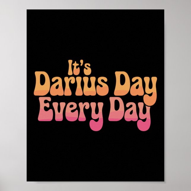 It's Darius Day Funny Meme – Celebrate Love2  Poster (Front)