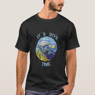 it's dive time snorkelling diving diving diving ti T-Shirt