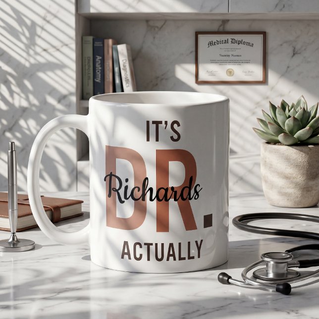 It's Dr Actually Personalised Mug PhD Doctor Gift (Creator Uploaded)