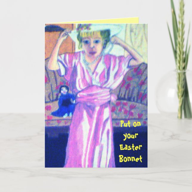 IT'S EASTER BONNET TIME card (Front)