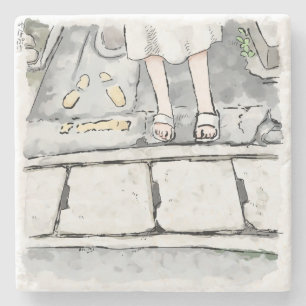 It's easy. stone coaster