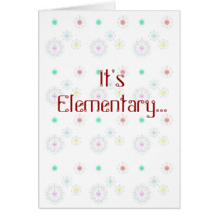 It's Elementary - I Luv U Card