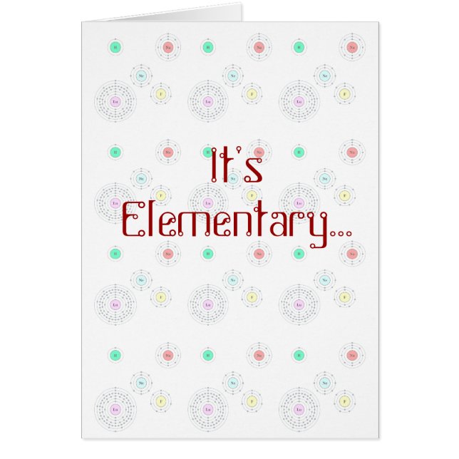 It's Elementary - I Luv U Card (Front)