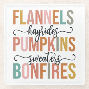 It's Fall Again Glass Coaster