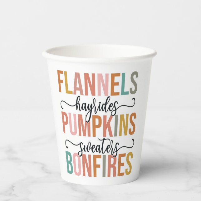 It's Fall Again Paper Cups (Front)