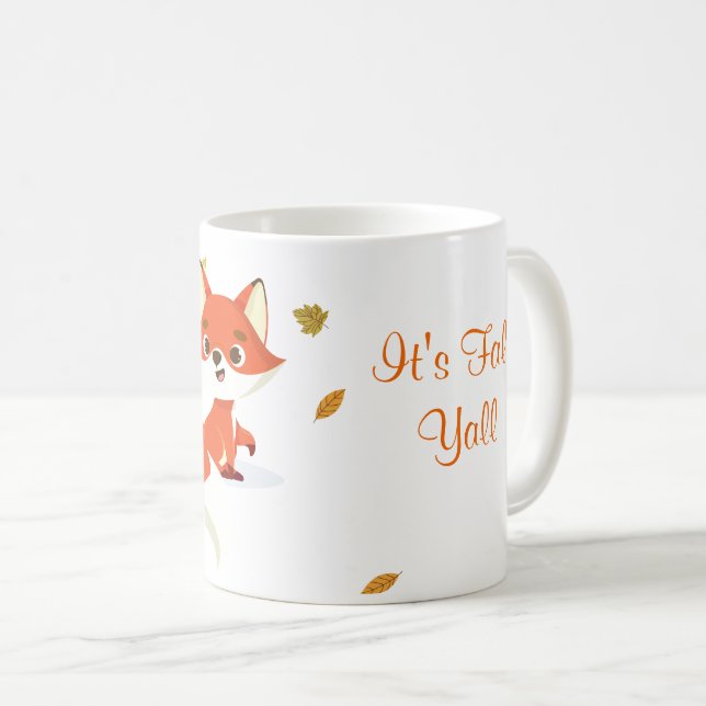 It's Fall Fox Mug (Front Right)