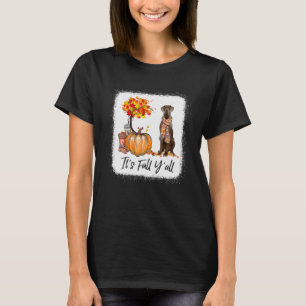 It's Fall Y All Great Dane Dog Lovers Thanksgiving T-Shirt
