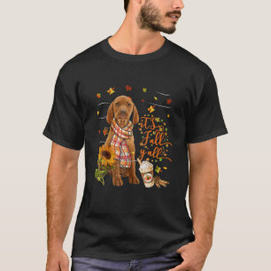 It's Fall Y All Vizsla Dog Thanksgiving Halloween T-Shirt