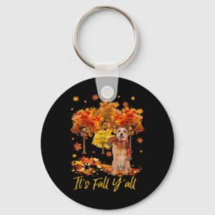 It's Fall Yall Australian Cattle Dog Tree Pumpkin Key Ring