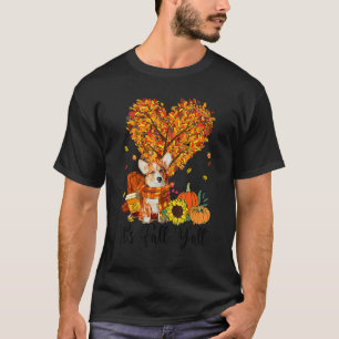 It's Fall Y'all Corgi Dog Thanksgiving Halloween T-Shirt