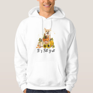 It's Fall Y'all Corgi Pumpkin Thanksgiving Hoodie
