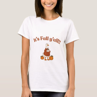 It's Fall Y'all Cute Duck Pumpkin Autumn T-Shirt